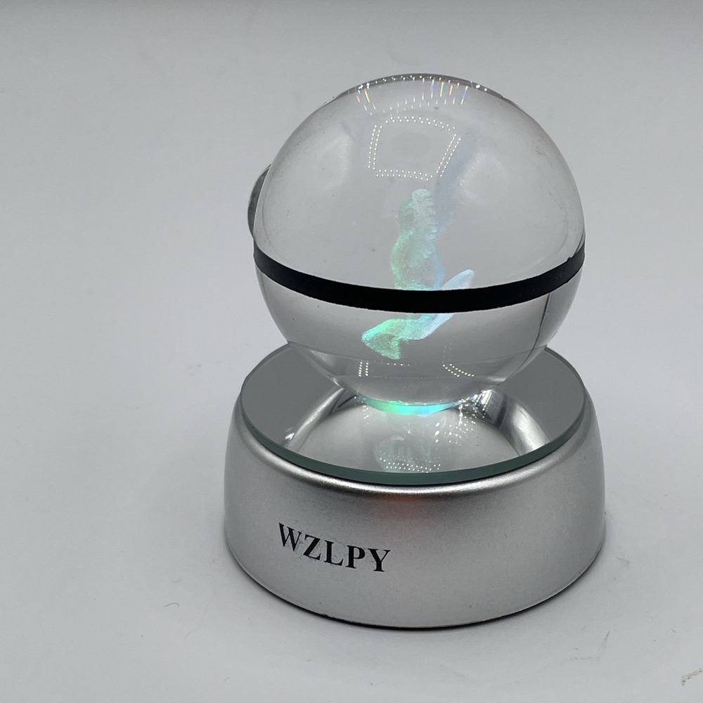 Crystal Ball with Color Changing Light-up Base And Internal Bird Figure - Picture 4 of 7
